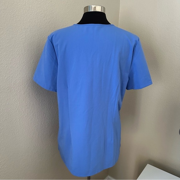 FIGS Capri Blue Casma-Three Pocket Scrub Top Size XL PO1203 - Picture 8 of 14